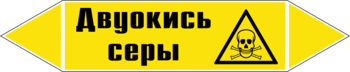 Маркировка трубопровода "двуокись серы" (пленка, 252х52 мм) - Маркировка трубопроводов - Маркировки трубопроводов "ГАЗ" - ohrana.inoy.org