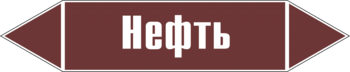 Маркировка трубопровода "нефть" (пленка, 126х26 мм) - Маркировка трубопроводов - Маркировки трубопроводов "ЖИДКОСТЬ" - ohrana.inoy.org